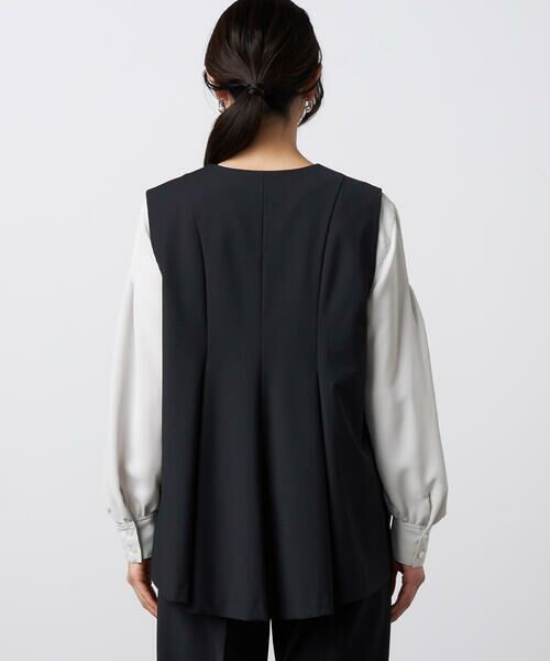 Precious Mild / プレシャスマイルド シャツ・ブラウス | 〔 +サイズ 〕 【セットアップ対応】2WAYストレッチ ジレセットアップ | 詳細11