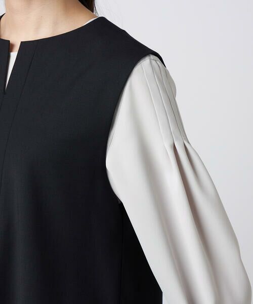 Precious Mild / プレシャスマイルド シャツ・ブラウス | 〔 +サイズ 〕 【セットアップ対応】2WAYストレッチ ジレセットアップ | 詳細13