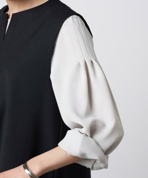 Precious Mild / プレシャスマイルド シャツ・ブラウス | 〔 +サイズ 〕 【セットアップ対応】2WAYストレッチ ジレセットアップ | 詳細14