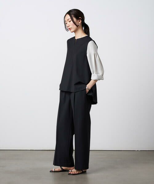 Precious Mild / プレシャスマイルド シャツ・ブラウス | 〔 +サイズ 〕 【セットアップ対応】2WAYストレッチ ジレセットアップ | 詳細2