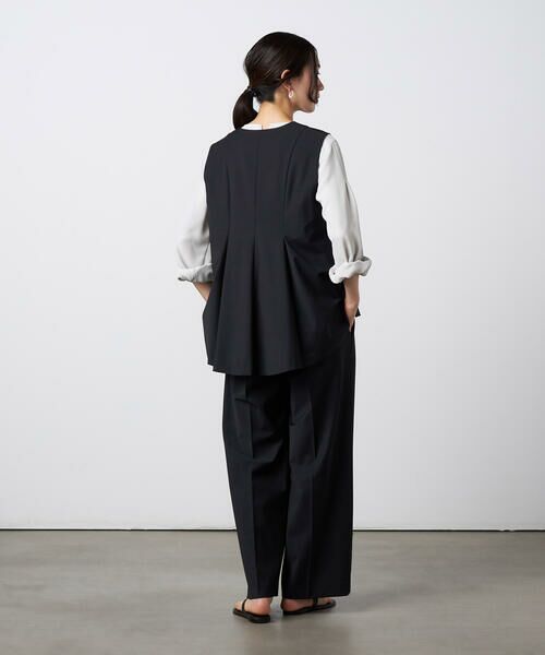 Precious Mild / プレシャスマイルド シャツ・ブラウス | 〔 +サイズ 〕 【セットアップ対応】2WAYストレッチ ジレセットアップ | 詳細4