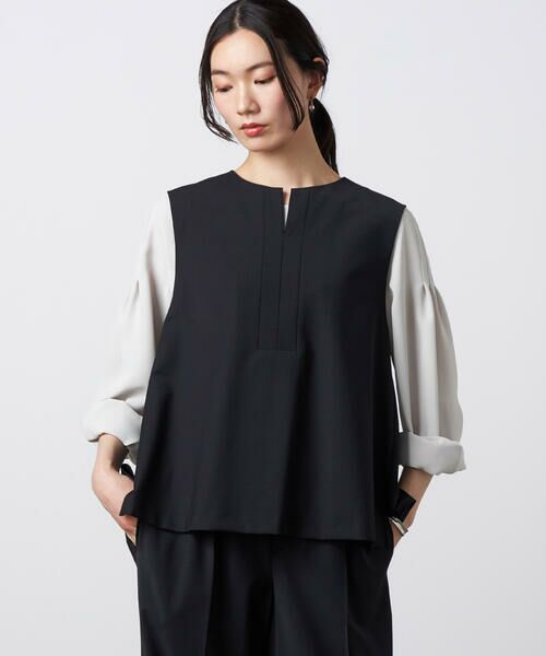 Precious Mild / プレシャスマイルド シャツ・ブラウス | 〔 +サイズ 〕 【セットアップ対応】2WAYストレッチ ジレセットアップ | 詳細6