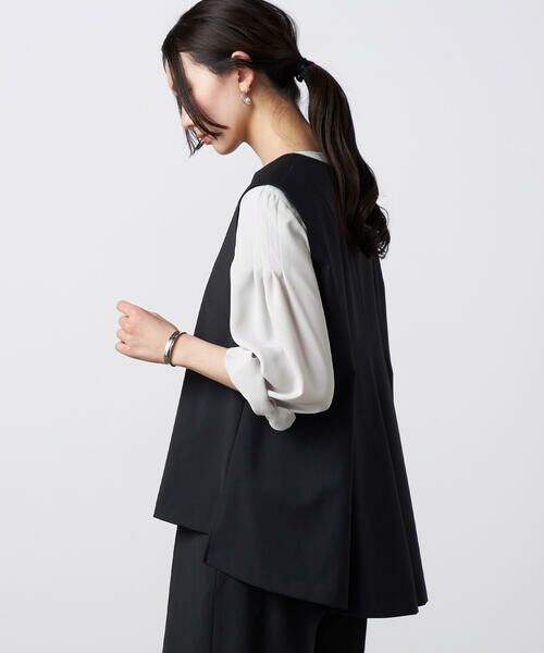 Precious Mild / プレシャスマイルド シャツ・ブラウス | 〔 +サイズ 〕 【セットアップ対応】2WAYストレッチ ジレセットアップ | 詳細7