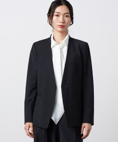 Precious Mild / プレシャスマイルド ノーカラージャケット | 〔 +サイズ 〕 【セットアップ対応】2WAYストレッチ カーディガンジャケット