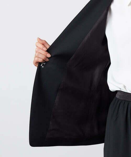 Precious Mild / プレシャスマイルド ノーカラージャケット | 〔 +サイズ 〕 【セットアップ対応】2WAYストレッチ カーディガンジャケット | 詳細15