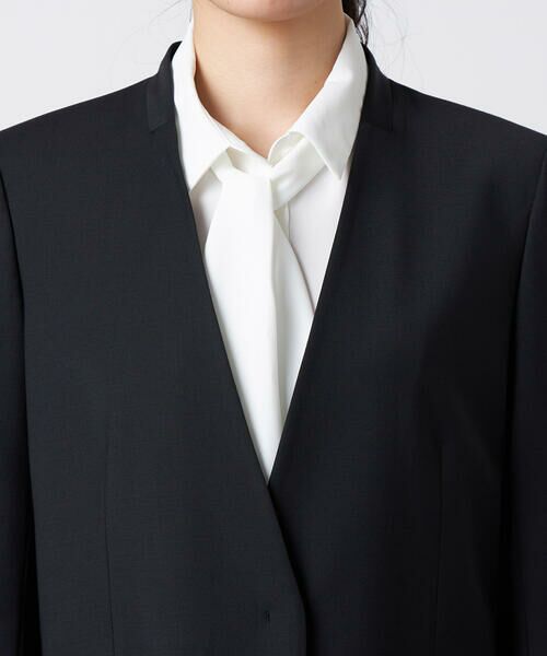 Precious Mild / プレシャスマイルド ノーカラージャケット | 〔 +サイズ 〕 【セットアップ対応】2WAYストレッチ カーディガンジャケット | 詳細9