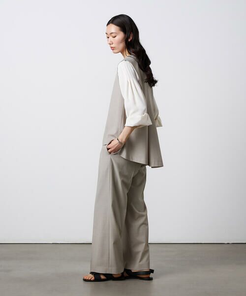 Precious Mild / プレシャスマイルド シャツ・ブラウス | 〔 +サイズ 〕 【セットアップ対応】2WAYストレッチ ジレセットアップ | 詳細3