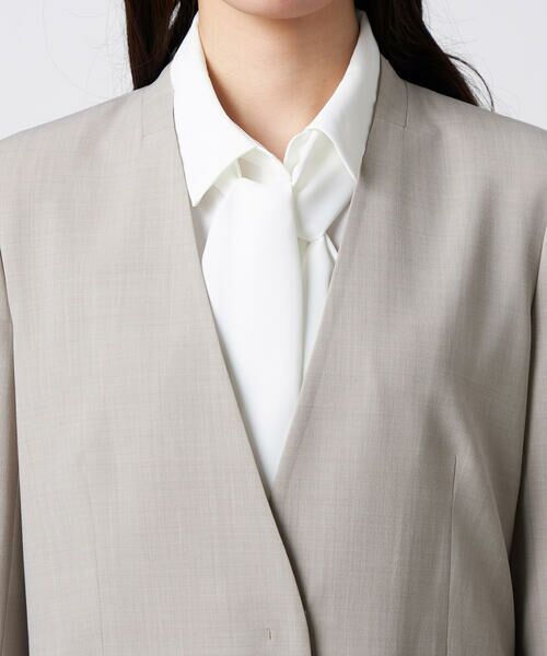 Precious Mild / プレシャスマイルド ノーカラージャケット | 〔 +サイズ 〕 【セットアップ対応】2WAYストレッチ カーディガンジャケット | 詳細10