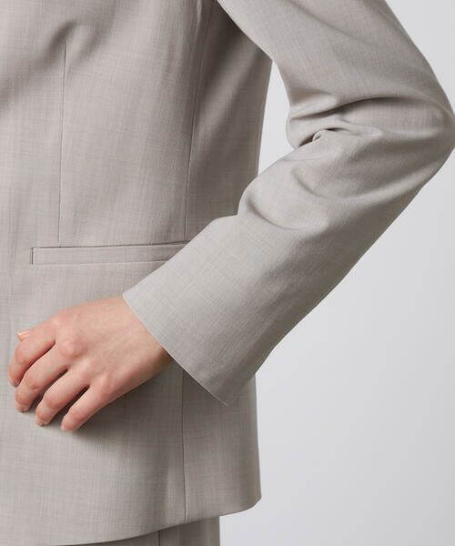 Precious Mild / プレシャスマイルド ノーカラージャケット | 〔 +サイズ 〕 【セットアップ対応】2WAYストレッチ カーディガンジャケット | 詳細11
