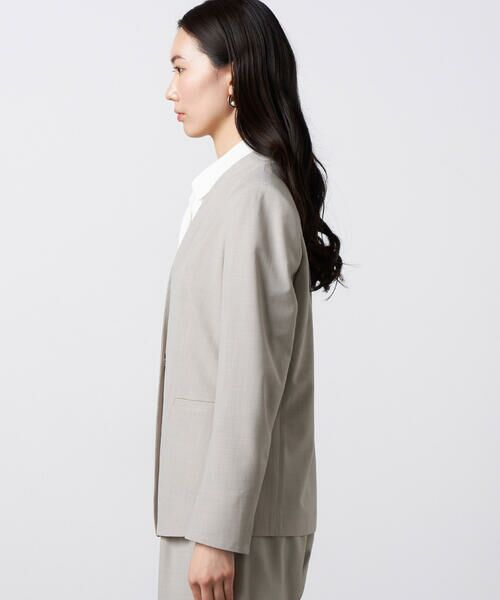 Precious Mild / プレシャスマイルド ノーカラージャケット | 〔 +サイズ 〕 【セットアップ対応】2WAYストレッチ カーディガンジャケット | 詳細8