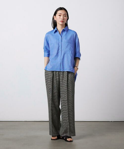Precious Mild / プレシャスマイルド その他パンツ | 〔 +サイズ 〕 【セットアップ】カラミ織 ワイドパンツ | 詳細5