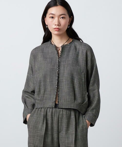 Precious Mild / プレシャスマイルド ブルゾン | 〔 +サイズ 〕 【セットアップ対応】カラミ織 ブルゾン | 詳細5
