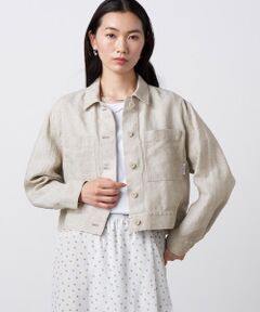 Precious Mild / プレシャスマイルド その他アウター | 〔 +サイズ 〕 リネンオックス ショート丈 Gジャン