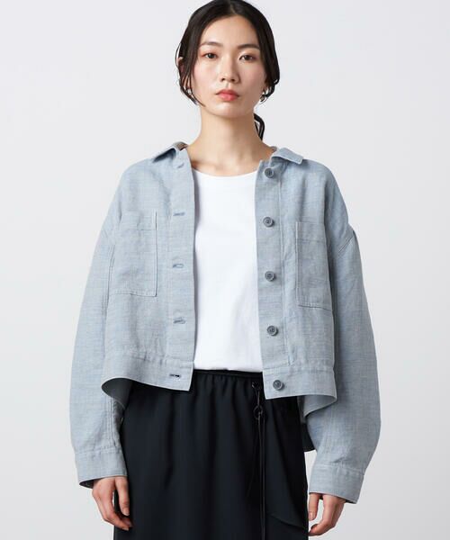 Precious Mild / プレシャスマイルド その他アウター | 〔 +サイズ 〕 リネンオックス ショート丈 Gジャン | 詳細3