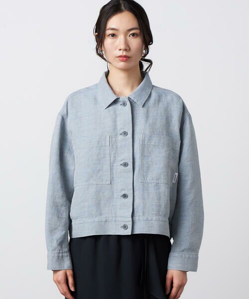 Precious Mild / プレシャスマイルド その他アウター | 〔 +サイズ 〕 リネンオックス ショート丈 Gジャン | 詳細6