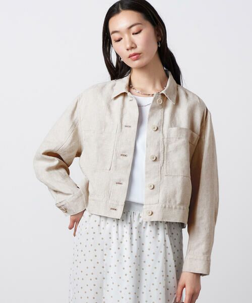 Precious Mild / プレシャスマイルド その他アウター | 〔 +サイズ 〕 リネンオックス ショート丈 Gジャン | 詳細21