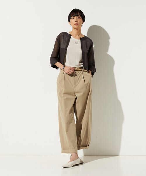 Precious Mild / プレシャスマイルド ブルゾン | 〔 +サイズ 〕 綿麻カラミ ブルゾン | 詳細1