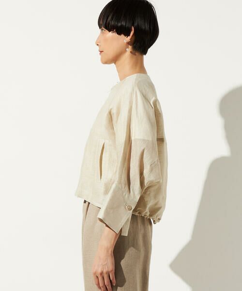 Precious Mild / プレシャスマイルド ブルゾン | 〔 +サイズ 〕 綿麻カラミ ブルゾン | 詳細15