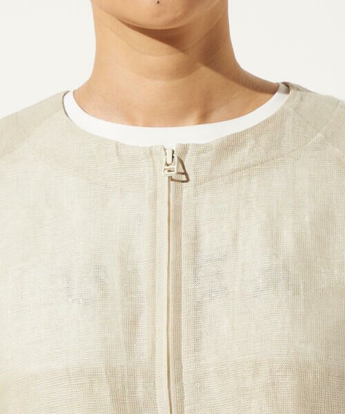 Precious Mild / プレシャスマイルド ブルゾン | 〔 +サイズ 〕 綿麻カラミ ブルゾン | 詳細17