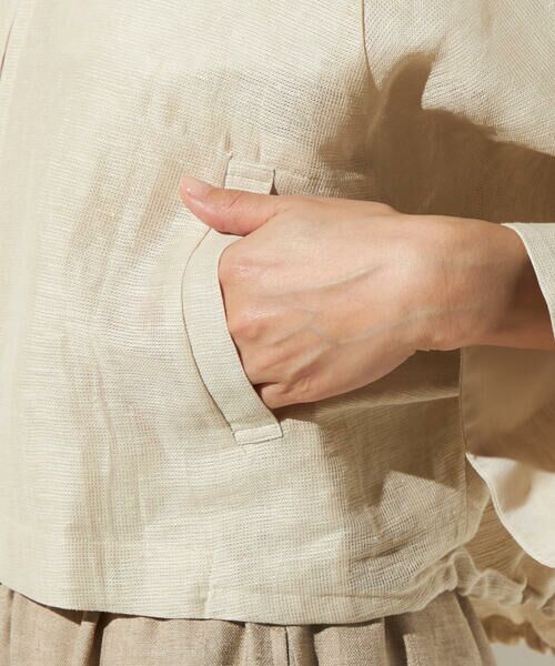 Precious Mild / プレシャスマイルド ブルゾン | 〔 +サイズ 〕 綿麻カラミ ブルゾン | 詳細19