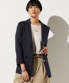 Precious Mild / プレシャスマイルド テーラードジャケット | 〔 +サイズ 〕 リネンストレッチ サマーブレザー