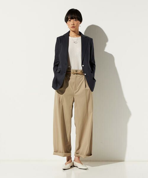 Precious Mild / プレシャスマイルド テーラードジャケット | 〔 +サイズ 〕 リネンストレッチ サマーブレザー | 詳細1