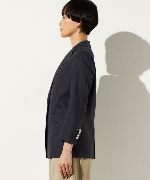 Precious Mild / プレシャスマイルド テーラードジャケット | 〔 +サイズ 〕 リネンストレッチ サマーブレザー | 詳細15