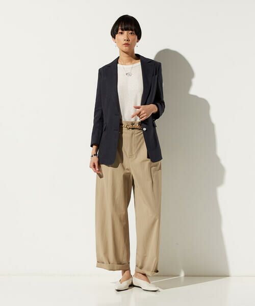 Precious Mild / プレシャスマイルド テーラードジャケット | 〔 +サイズ 〕 リネンストレッチ サマーブレザー | 詳細4