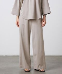 〔 +サイズ 〕 【セットアップ対応】ストレッチ ワイドパンツ