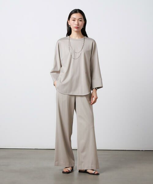 Precious Mild / プレシャスマイルド その他パンツ | 〔 +サイズ 〕 【セットアップ対応】ストレッチ ワイドパンツ | 詳細1