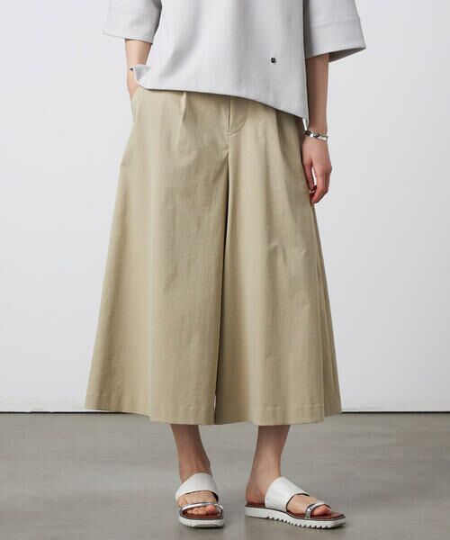 Precious Mild / プレシャスマイルド その他パンツ | 〔 +サイズ 〕 ソロナギャバ キュロットパンツ（15:ベージュ）