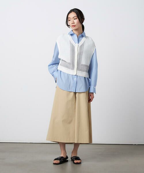 Precious Mild / プレシャスマイルド その他パンツ | 〔 +サイズ 〕 ソロナギャバ キュロットパンツ | 詳細15