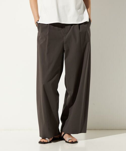 Precious Mild / プレシャスマイルド その他パンツ | 〔 +サイズ 〕 ダンプ近江晒 カーブパンツ（08:チャコール）
