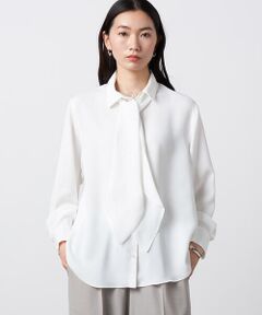 Precious Mild / プレシャスマイルド シャツ・ブラウス | 〔 +サイズ 〕 ボウタイ ブラウス