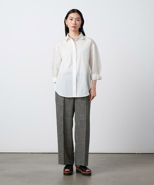 Precious Mild / プレシャスマイルド シャツ・ブラウス | 〔 +サイズ 〕 トリアセ シアーシャツ | 詳細1