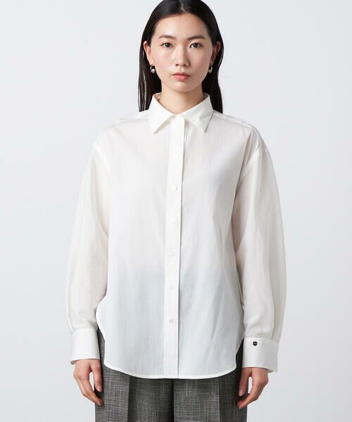 Precious Mild / プレシャスマイルド シャツ・ブラウス | 〔 +サイズ 〕 トリアセ シアーシャツ | 詳細11