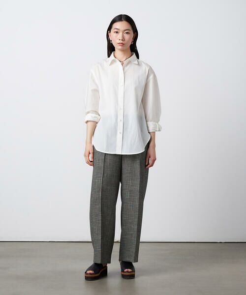 Precious Mild / プレシャスマイルド シャツ・ブラウス | 〔 +サイズ 〕 トリアセ シアーシャツ | 詳細2