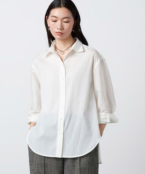Precious Mild / プレシャスマイルド シャツ・ブラウス | 〔 +サイズ 〕 トリアセ シアーシャツ | 詳細4