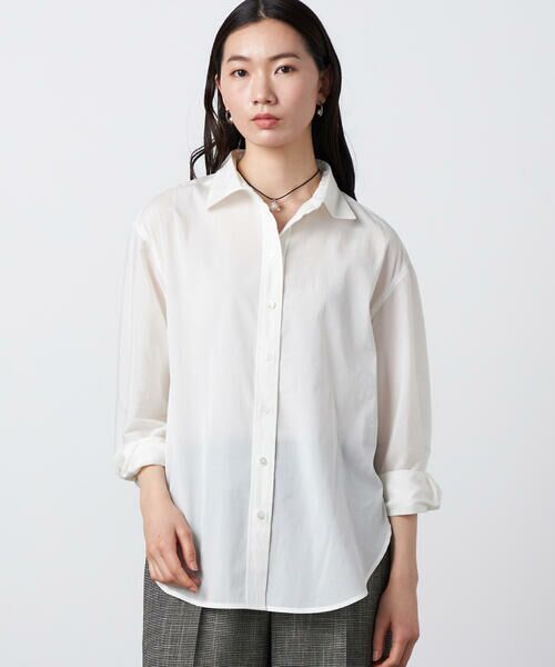Precious Mild / プレシャスマイルド シャツ・ブラウス | 〔 +サイズ 〕 トリアセ シアーシャツ | 詳細5