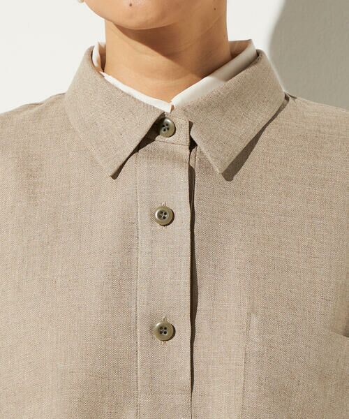 Precious Mild / プレシャスマイルド その他トップス | 〔 +サイズ 〕 麻調合繊 レイヤードポロシャツ | 詳細15