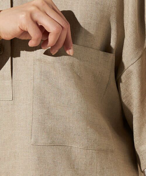 Precious Mild / プレシャスマイルド その他トップス | 〔 +サイズ 〕 麻調合繊 レイヤードポロシャツ | 詳細16