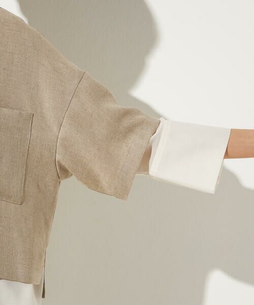 Precious Mild / プレシャスマイルド その他トップス | 〔 +サイズ 〕 麻調合繊 レイヤードポロシャツ | 詳細17