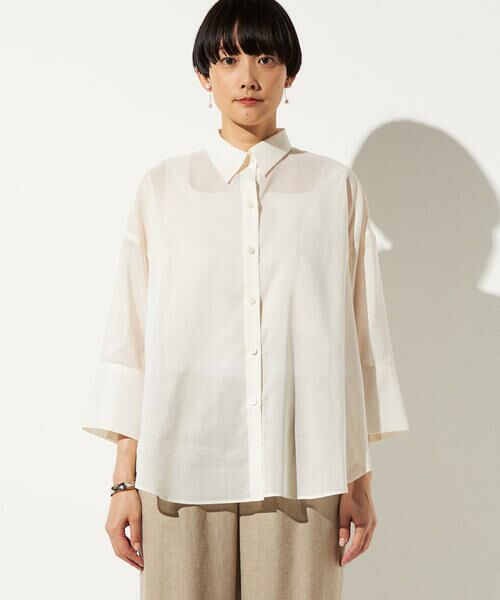 Precious Mild / プレシャスマイルド その他トップス | 〔 +サイズ 〕 麻調合繊 レイヤードポロシャツ | 詳細21