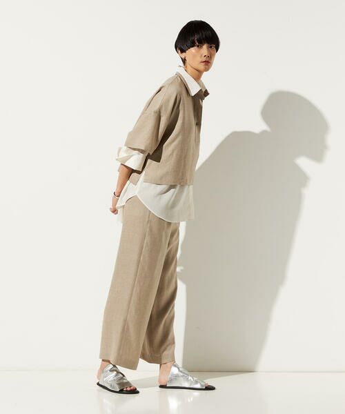 Precious Mild / プレシャスマイルド その他トップス | 〔 +サイズ 〕 麻調合繊 レイヤードポロシャツ | 詳細10