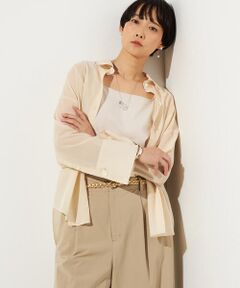 Precious Mild / プレシャスマイルド シャツ・ブラウス | 〔 +サイズ 〕 シアーボイル バックツイストシャツ