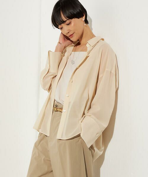 Precious Mild / プレシャスマイルド シャツ・ブラウス | 〔 +サイズ 〕 シアーボイル バックツイストシャツ | 詳細7