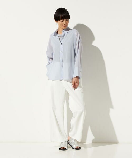 Precious Mild / プレシャスマイルド シャツ・ブラウス | 〔 +サイズ 〕 シアーボイル バックツイストシャツ | 詳細12