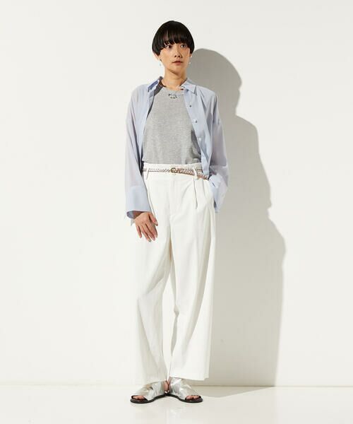 Precious Mild / プレシャスマイルド シャツ・ブラウス | 〔 +サイズ 〕 シアーボイル バックツイストシャツ | 詳細14