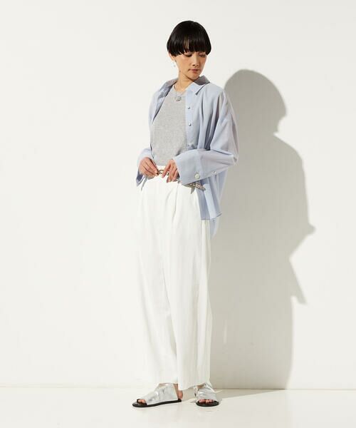 Precious Mild / プレシャスマイルド シャツ・ブラウス | 〔 +サイズ 〕 シアーボイル バックツイストシャツ | 詳細15