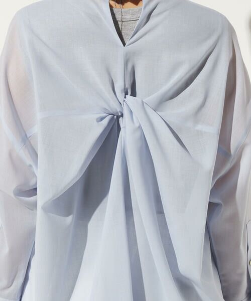 Precious Mild / プレシャスマイルド シャツ・ブラウス | 〔 +サイズ 〕 シアーボイル バックツイストシャツ | 詳細24